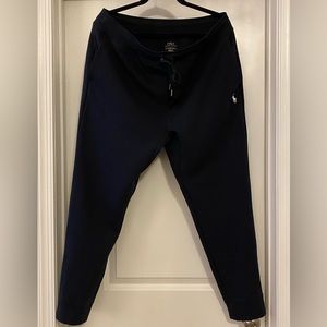 Polo Ralph Lauren Double Knit Navy Blue Jogger Pants Sweatpants XL